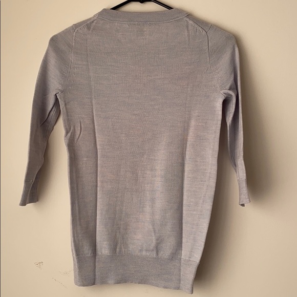 Donated | LAST CHANCE | J. Crew Flower Merino Wool 3/4 Sleeve sweater - Picture 5 of 6
